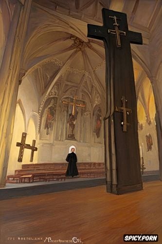 sofia loren, prayer, pov, nun, ilya repin painting, church altar