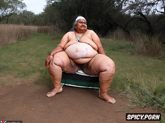 erect nipples, ssbbw grandma dark skin, elderly chubby american indian grandmother