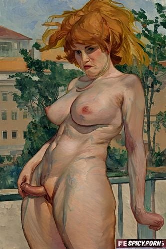 muscular fat belly, félix vallotton, small drooping breasts