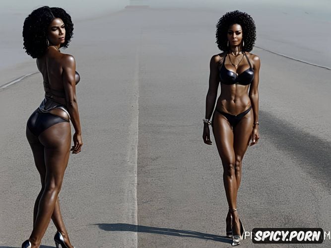 dark skin, full shot, great legs, pam grier and victoria dillard