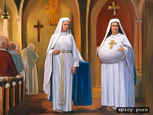 fat ass, with priest, white nun 52 years old hairy, white air