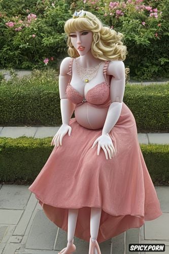 pregnant, fat, ssbbw blonde hair, real princess peach cosplay