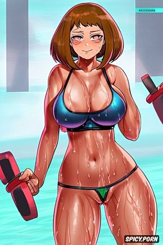 original line art, masterpiece, gym, sport, looking at viewer