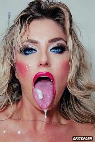 ultra realistic, ahegao, bukkake wet make up colored photography pink