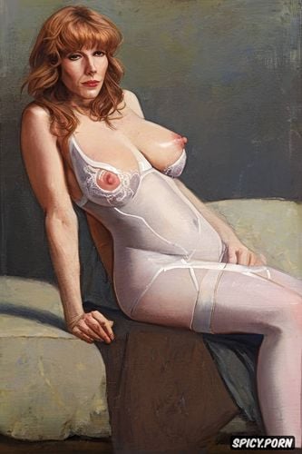 portrait painting, very small breasts, sailormoon, muscular arms