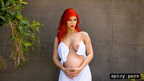 super sexy pregnant lesbian redhead vampire