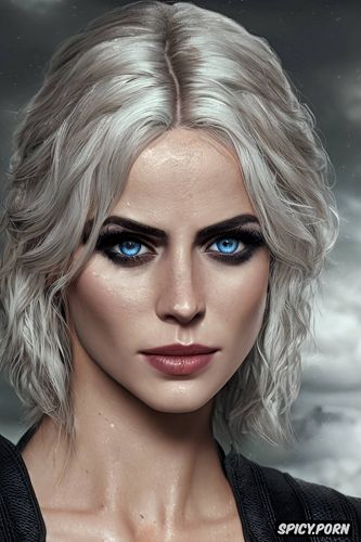 ciri the witcher tight outfit portrait beautiful face masterpiece