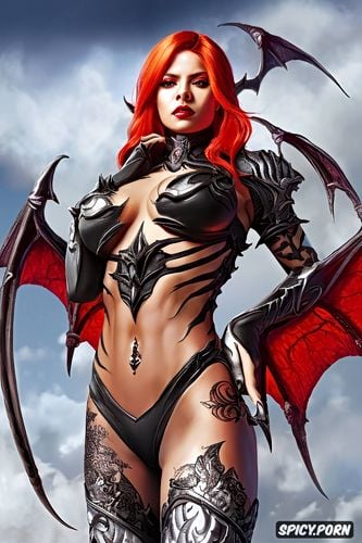 fantasy, hell, female demon, diablo, lilith, naked, gameplay