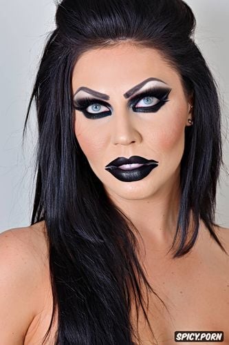 goth, whore, evil, makeup