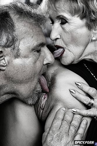 hyperrealistic, masterpiece, old woman licking pussy, point of view