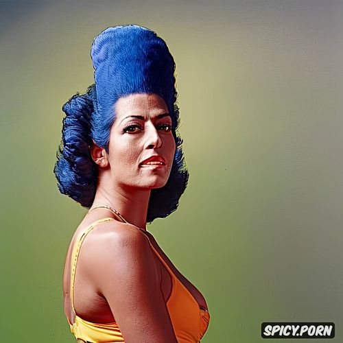 marge simpson, hyperrealistic1 5, the simpsons style, yellow skin