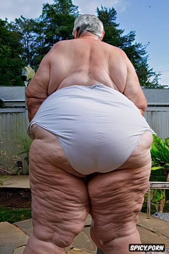 ssbbw granny, massive round ass, enormous round ass, hyper detailed