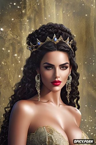 diadem, masterpiece, arianne martell, full lips, large dark brown eyes