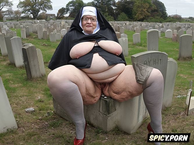 tits out, year old, fat legs, obese, big piss, traditional catholic nun