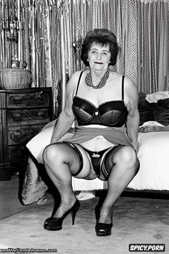 squatting in bedroom, femdom granny, ninety something years of age