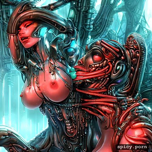 the mythical alien sex temple, biomechanical alien sex buildings