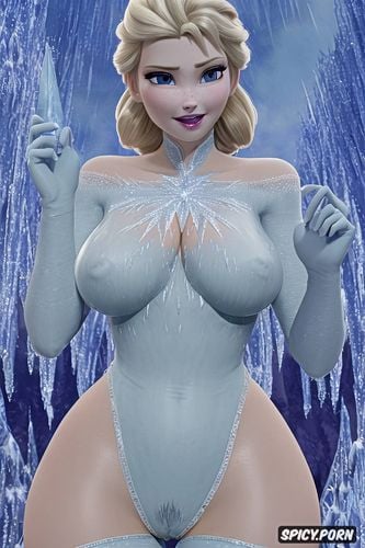 movie elza frozen thone elza princess, hairy fat vagina, watercolor style