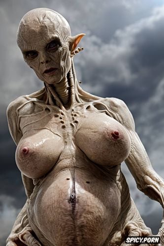 imagine blond pregnant woman, fucking an alien monster roughly
