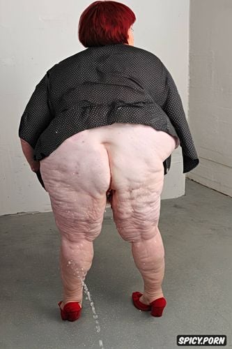 white granny, good anatomy, gorgeous face, enormous ass, centered