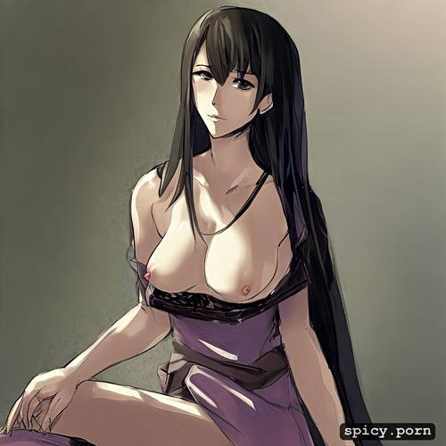 fully nude, perfect hot waifu, realistic, ultra detailed, small tits