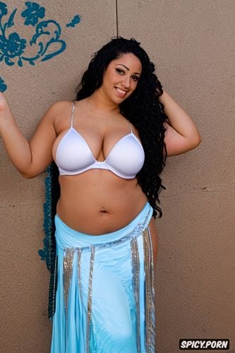 busty, flat stomach, color photo, gorgeous curvy bellydancer