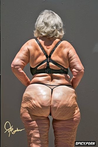 perfect face, granny, perfect anatomy, huge square shaped ass