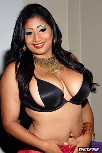 busty, hourglass body, gorgeous indian burlesque dancer, slim waist