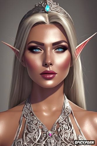 masterpiece, high elf princess elder scrolls beautiful face full lips