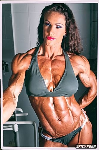 sexy pose, brown hair, focus on face, russian, smooth skin, defined muscles