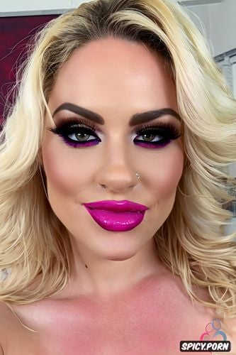 thick lip liner, open mouth, cumshot, glossy lips, shiny pink lipstick