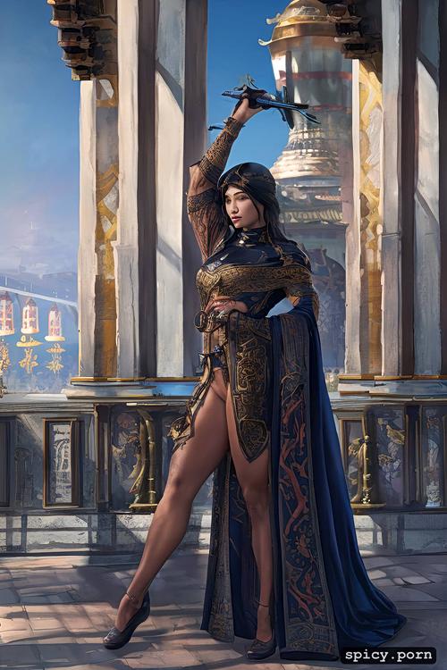 montain city, cinematic lighting, extremely detailed, art by artgerm and greg rutkowski and alphonse mucha and wlop
