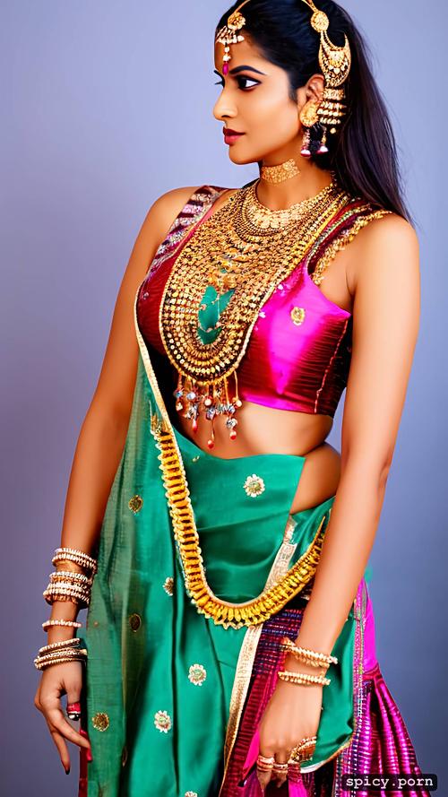 draupadi, beautiful, indian clothing, realistic, indian clothing
