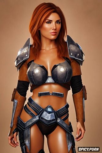 full metal mandalorian armor bikini, tan skin, masterpiece, ultra realistic