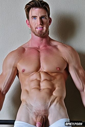 white male, posing in the gym, blue eyes, lean body, 8k, gay male