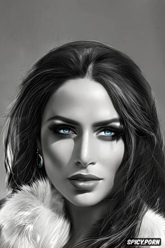 ultra detailed, ultra realistic, yennefer of vengerberg the witcher tight leather armor portrait beautiful face milf bimbo masterpiece