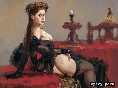 19th century cute 20 yo russian grand duchess spread legs black dick in ass