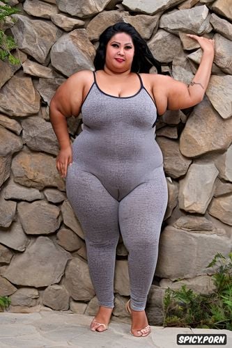 short and thick legs, ssbbw arab woman with fat labias camel toe