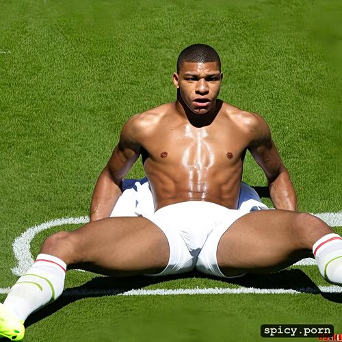 mbappe shows his dick