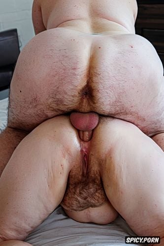 ssbbw, close up, very big ass fat legs, both legs together, ugly