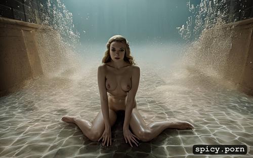 underwater surrounding, margaery tyrell, sepia and octopuses attack hair on naked hairy pussy
