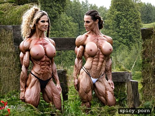 extremely well defined muscles, big developed lean striated muscles