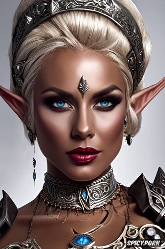 masterpiece, 8k shot on canon dslr, dark elf queen elder scrolls beautiful face