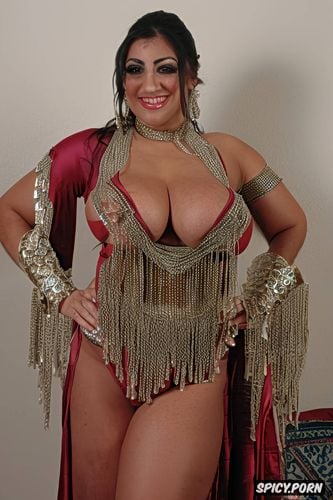 beautiful lebanese bellydancer, massive saggy breasts, fat floppy boobs