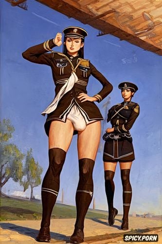 futunari, sailor school uniform, erection futunari, shemale nazi officer trenchcoat