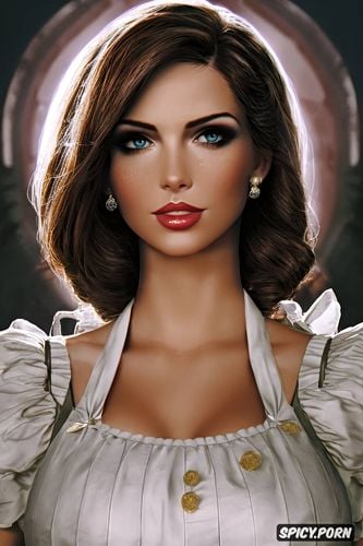 ultra detailed, ultra realistic, elizabeth bioshock infinite tight outfit beautiful face masterpiece