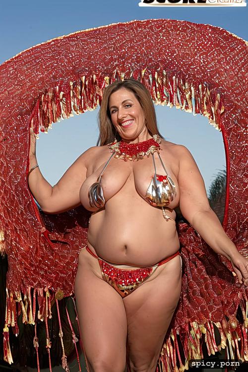 performing on stage, 50 yo very beautiful bellydancer, wide hips