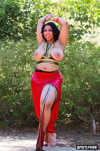 busty, flat stomach, color photo, gorgeous curvy bellydancer