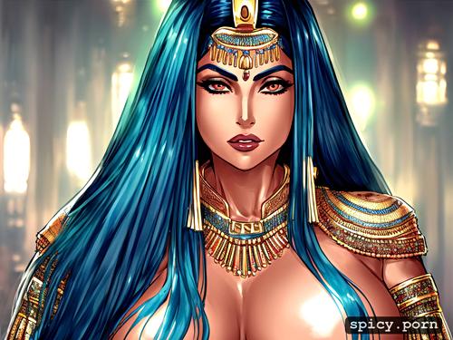 extra wide view shot, highly detailed, 23 yo, cleopatra, highres