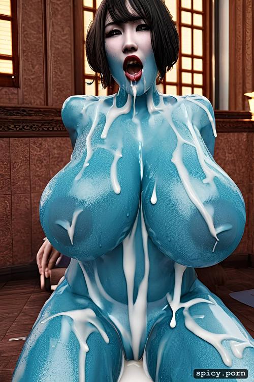 squirting, hyper realistic, dripping cum, full body naked, high resolution