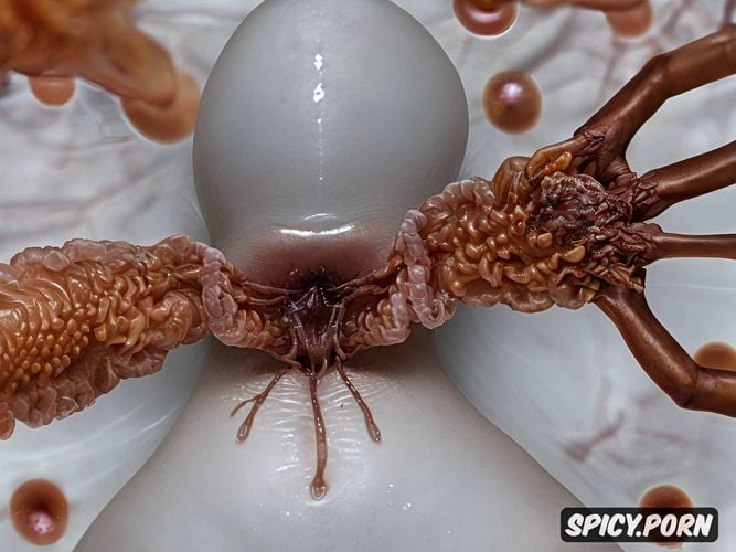 facehugger sperm pumps inside young pussy, facehugger pumps sperm into pregnant cute